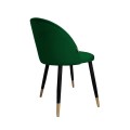 Krzesło tapicerowane Colin noga czarna/złota metalowa 3