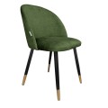 Krzesło tapicerowane Colin noga czarna/złota metalowa 17