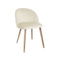 Krzesło tapicerowane Colin noga dąb metalowa 9