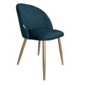 Krzesło tapicerowane Colin noga złota metalowa 13
