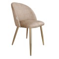 Krzesło tapicerowane Colin noga złota metalowa 14