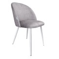 Krzesło tapicerowane Colin noga biała metalowa 15