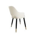 Krzesło tapicerowane Milano noga czarna/złota metalowa 3