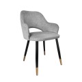 Krzesło tapicerowane Milano noga czarna/złota metalowa 16