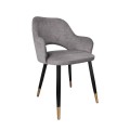 Krzesło tapicerowane Milano noga czarna/złota metalowa 17