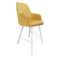 Hoker tapicerowany Westa 68cm podstawa biała metalowa 9