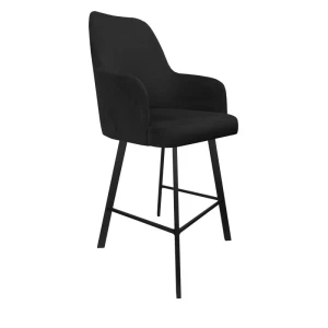 Hoker tapicerowany Westa 68cm podstawa czarna metalowa profil