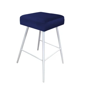 Hoker tapicerowany Max podstawa biała 70cm