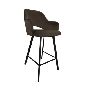 Hoker tapicerowany Milano 65cm podstawa czarna metalowa profil