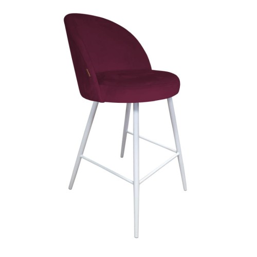 Hoker tapicerowany Trix podstawa biała 67cm