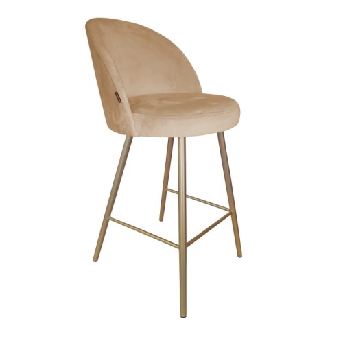 Hoker tapicerowany Trix podstawa złota 67cm