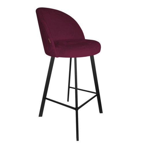 Hoker tapicerowany Trix podstawa czarna profil 67cm