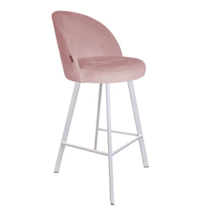Hoker tapicerowany Trix podstawa biała profil 67cm