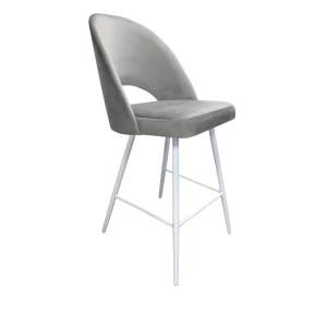Hoker tapicerowany Polo podstawa biała 68cm