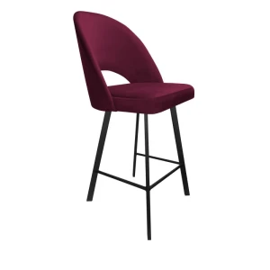 Hoker tapicerowany Polo podstawa czarna profil 68cm