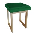 Taboret tapicerowany Solid 45cm podstawa złota 2
