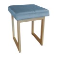 Taboret tapicerowany Solid 45cm podstawa złota 5