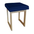 Taboret tapicerowany Solid 45cm podstawa złota 7