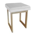 Taboret tapicerowany Solid 45cm podstawa złota 8