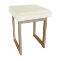Taboret tapicerowany Solid 45cm podstawa złota 9