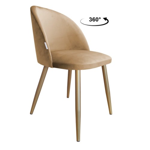 Krzesło obrotowe Colin podstawa złota