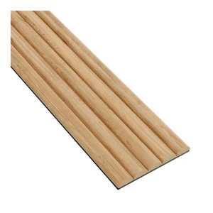 Panele Lamele półokrągłe dąb naturalny na filcu 14,5 cm LEO