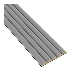 Panele Lamele półokrągłe szare na filcu 14,5 cm LEO