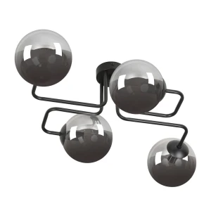 Lampa sufitowa Brendi 4 BL Grafitowe klosze