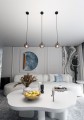 Lampa wisząca Cosmo 1 BL Grafitowy klosz 3
