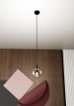Lampa wisząca Cosmo 1 BL Grafitowy klosz 5