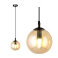 Lampa wisząca Cosmo 1 BL Miodowy klosz 1