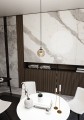 Lampa wisząca Cosmo 1 BL Miodowy klosz 6