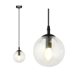 Lampa wisząca Cosmo 1 BL Transparent Przezroczysty klosz