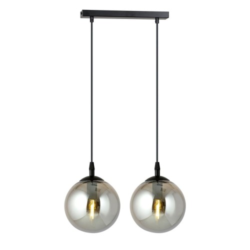 Lampa wisząca Cosmo 2 BL Grafitowe klosze