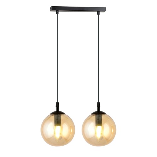 Lampa wisząca Cosmo 2 BL Miodowe klosze