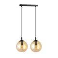 Lampa wisząca Cosmo 2 BL Miodowe klosze 2