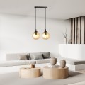 Lampa wisząca Cosmo 2 BL Miodowe klosze 4