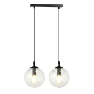 Lampa wisząca Cosmo 2 BL Transparent Przezroczyste klosze