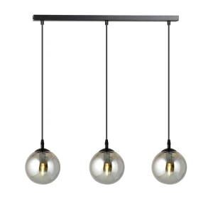 Lampa wisząca Cosmo 3 BL Grafitowe klosze