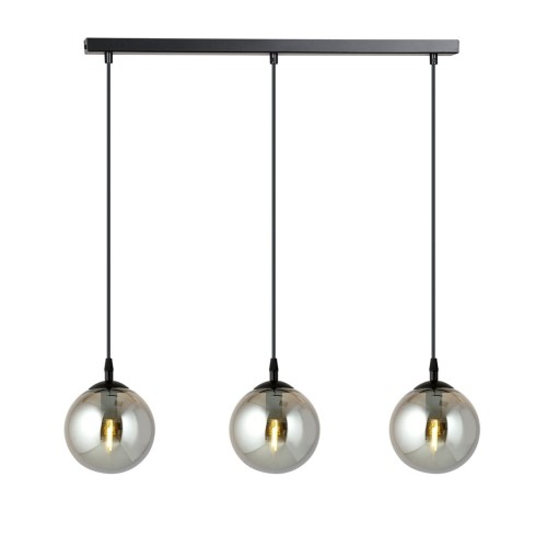 Lampa wisząca Cosmo 3 BL Grafitowe klosze