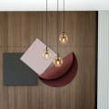 Lampa wisząca Cosmo 3 BL PREMIUM Miodowe klosze 5