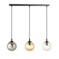 Lampa wisząca Cosmo 3 BL MIX różnobarwne klosze 1