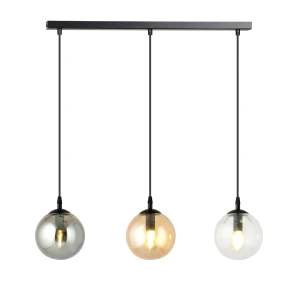 Lampa wisząca Cosmo 3 BL MIX różnobarwne klosze
