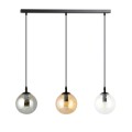 Lampa wisząca Cosmo 3 BL MIX różnobarwne klosze 2