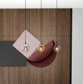 Lampa wisząca Cosmo 3 BL MIX różnobarwne klosze 5