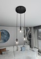 Lampa wisząca Cosmo 3 BL PREMIUM Transparent Przezroczyste klosze 4
