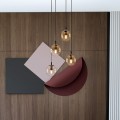 Lampa wisząca Cosmo 4 BL Premium Miodowe klosze 6