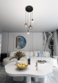 Lampa wisząca Cosmo 4 BL PREMIUM Mix kolorów kloszy 3