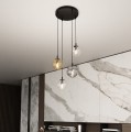 Lampa wisząca Cosmo 4 BL PREMIUM Mix kolorów kloszy 6