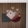 Lampa wisząca Cosmo 6 BL MIX1 różnobarwne klosze 6